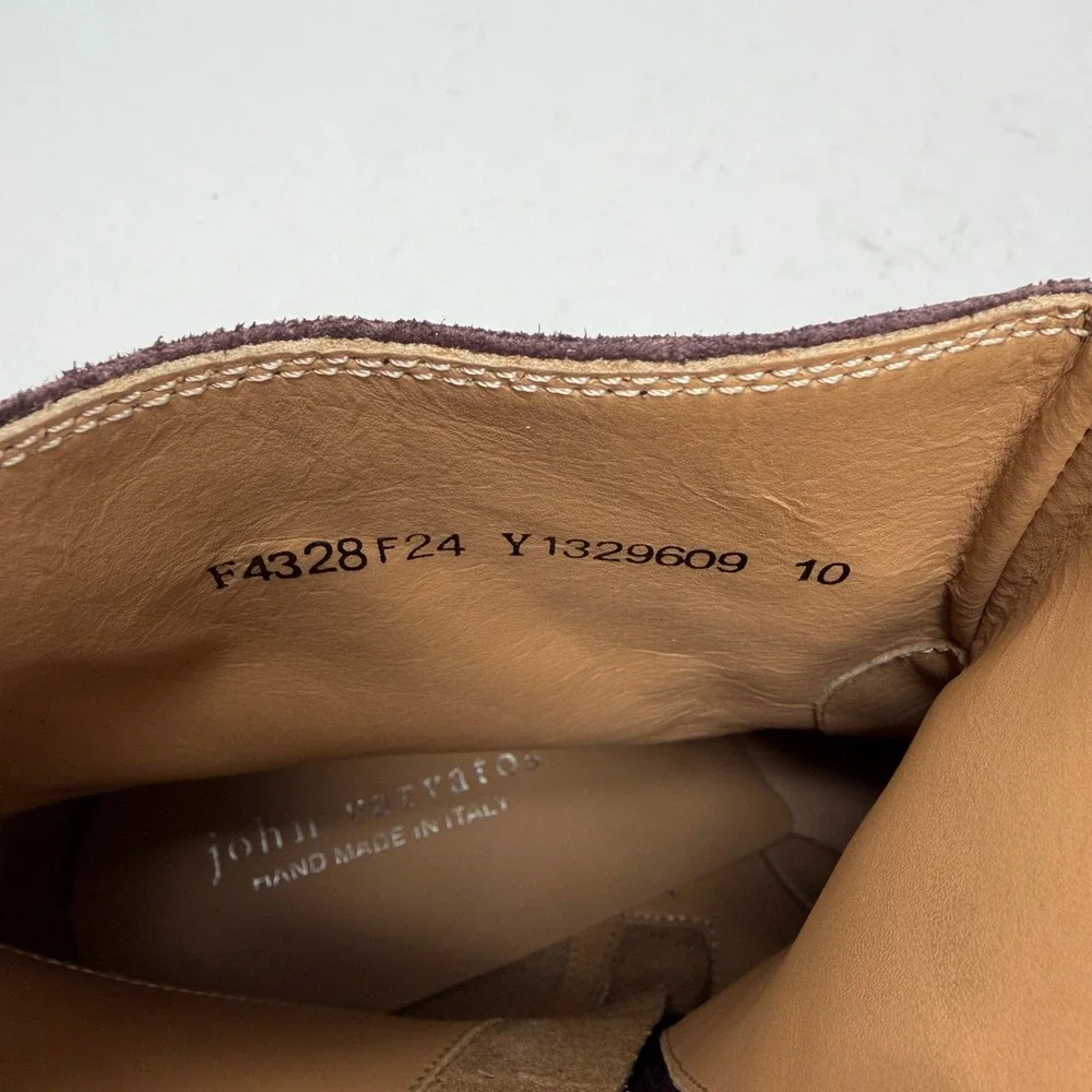 John Varvatos Mens Brown Suede Regent Harness ‎ Boots Made in Italy Size 10 NWOT